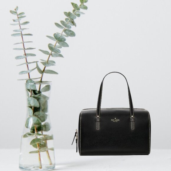 Kate Spade Grand Street Speedy Styling Black Leather Melinda Satchel - Picture 1 of 10